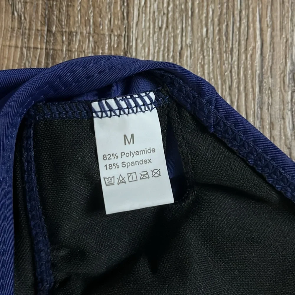 DEEP V NECK HALTER TIE NECK BIKINI TOP (NWOT) - Picture 5 of 6